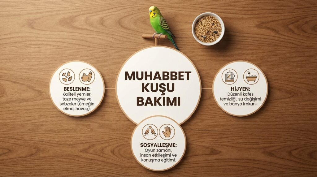 muhabbet kuşu bakımı